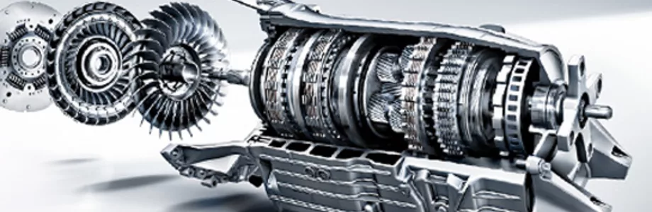Exploded view of an automatic gearbox